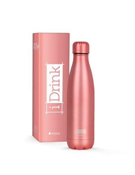Borraccia Termica 500 ml rosa metallizzato