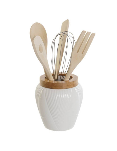 Porta utensili porcellana set 6pz 10,5x10,5cm...