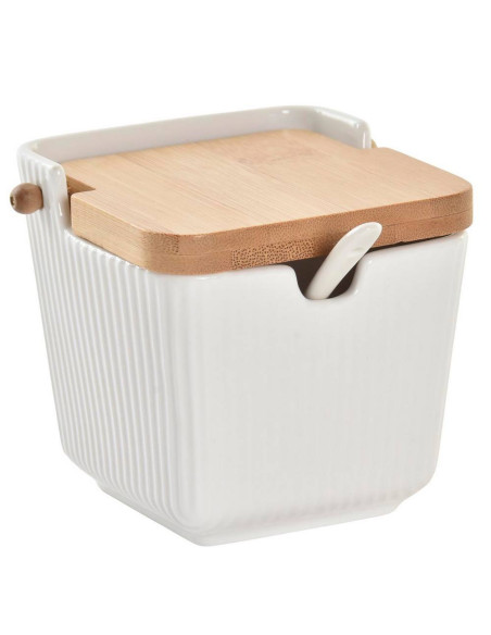 Zuccheriera porcellana bianca 10,5x9cm h.9cm