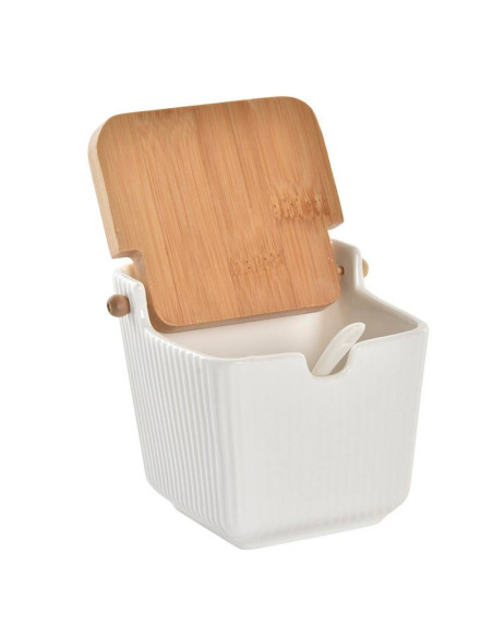 Zuccheriera porcellana bianca 10,5x9cm h.9cm