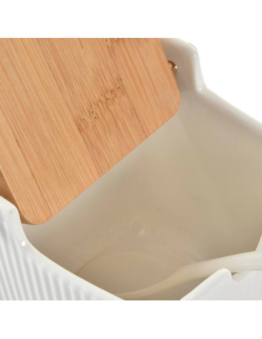 Zuccheriera porcellana bianca 10,5x9cm h.9cm