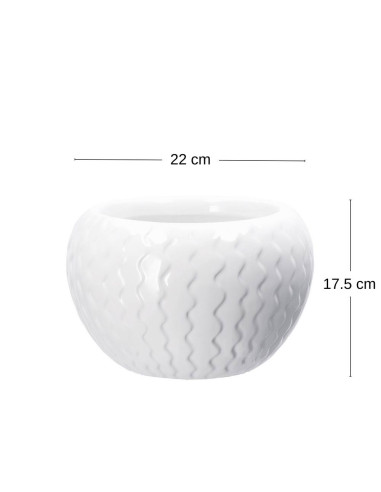 Vaso in ceramica MOULAY diam.22cm h.14,5cm