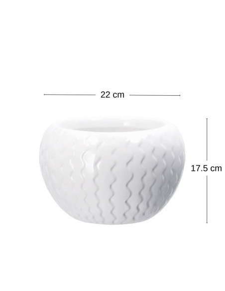 Vaso in ceramica MOULAY diam.22cm h.14,5cm
