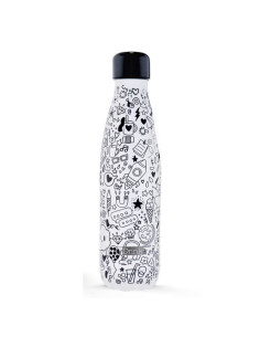 Borraccia Termica 500 ml DOODLE BLACK & WHITE 2