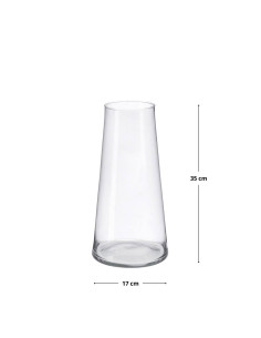 Vaso in vetro LETTY diam.17cm h.35cm 2