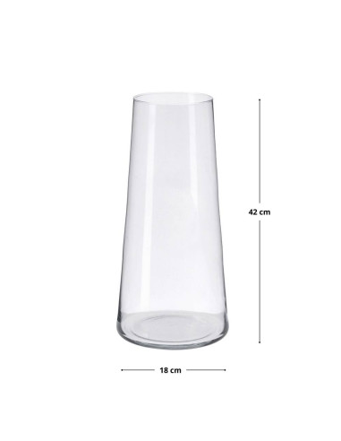 Vaso in vetro LETTY diam.18cm h.42cm