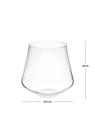 Vaso in vetro DUNN diam.25,5cm h.26cm