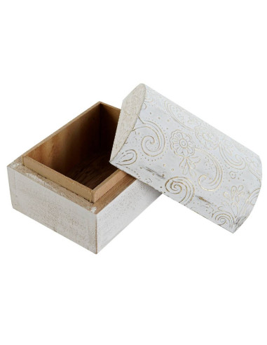 Set Scatole in legno rettangolare bombate...