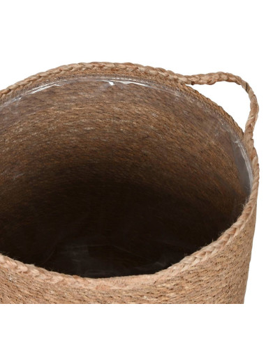 Cesta in fibra naturale rivestimento plastica...