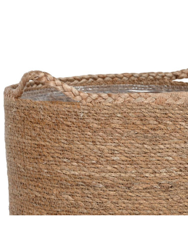 Cesta in fibra naturale rivestimento plastica...