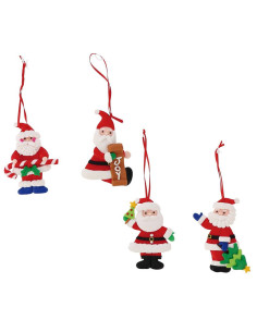 Babbo Natale da appendere in fimo 7cm h.9cm