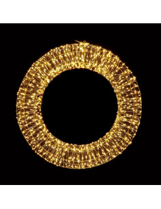Ghirlanda 1.140led luce Bianco Caldo da esterno diam.60cm