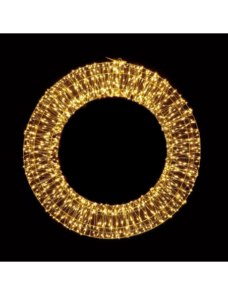 Ghirlanda 1.140led luce Bianco Caldo da esterno diam.60cm