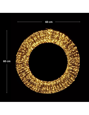 Ghirlanda 1.140led luce Bianco Caldo da esterno...