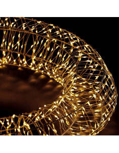 Ghirlanda 1.140led luce Bianco Caldo da esterno diam.60cm 2