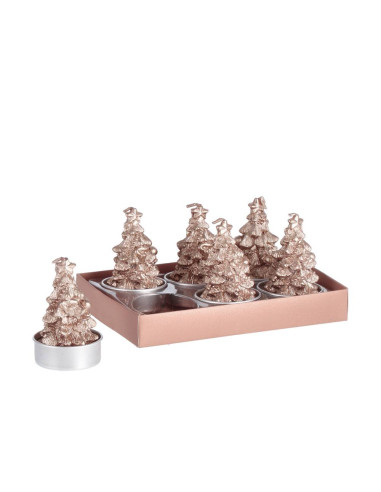 Set 6 candele segnaposto m.albero di natale...