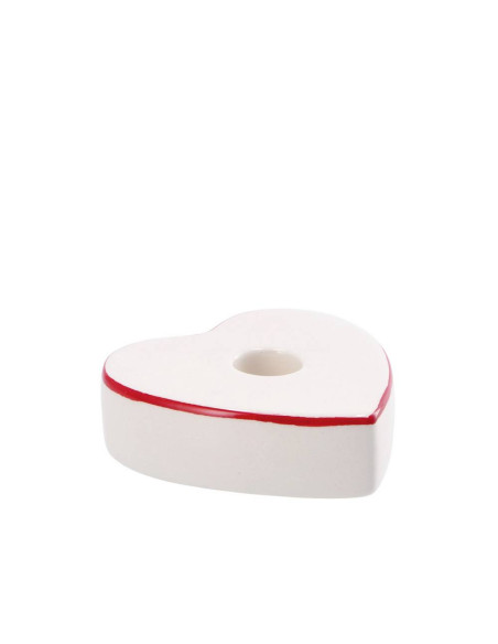 Porta candela natalizio ceramica h.3cm