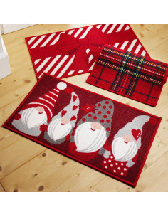 Tappeto Tina SWEDEN GNOME assortito rosso 40x70cm