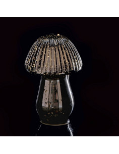 Fungo in vetro 10 led diam.12cm h.19cm 2