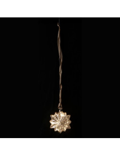 Stella Natalizia in vetro con 15 led 19x9cm h.101cm 2