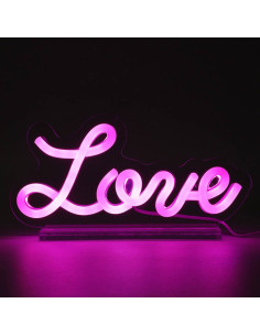 Insegna LED LOVE corsivo