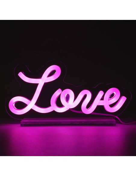 Insegna LED LOVE corsivo