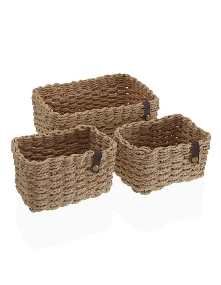 Ceste intrecciate set 3 pezzi BEIGE