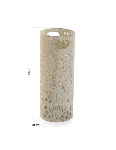 Portaombrelli metallo bianco/oro chiaro Orientale