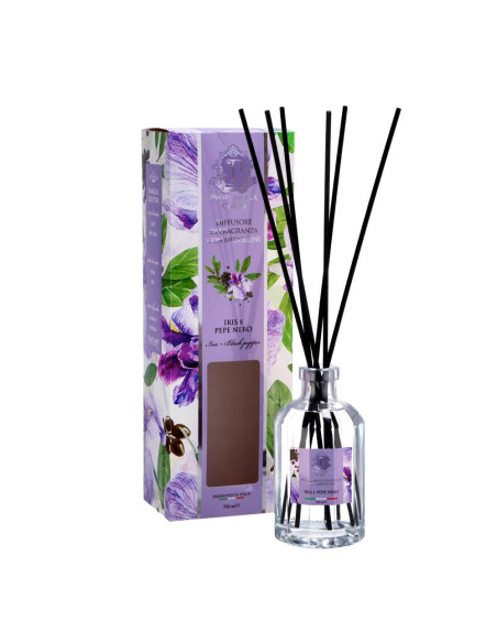 Diffusore di fragranza IRIS e PEPE NERO con midollini 700ml