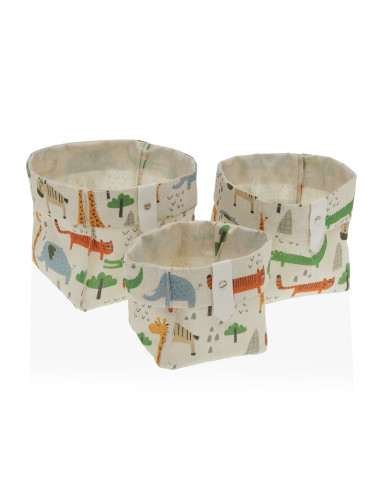 Set 3 ceste quadrate safari