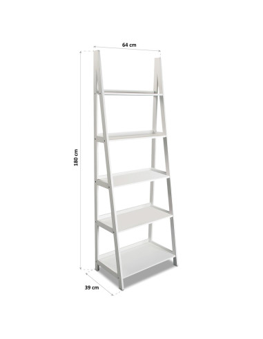 Scaffale scaletta bianca