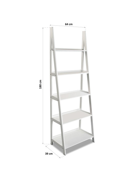 Scaffale scaletta bianca
