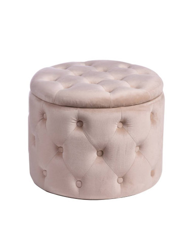 Pouf velluto OULAD con contenitore crema...