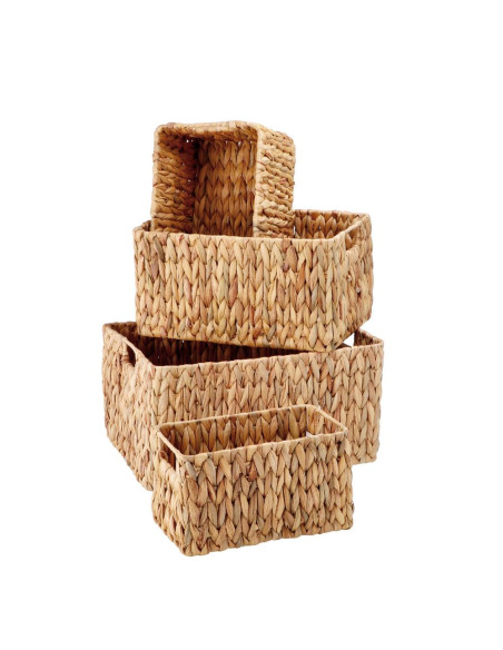 Set 4 contenitori giacinto ELIOS  h.16-18-20-22cm