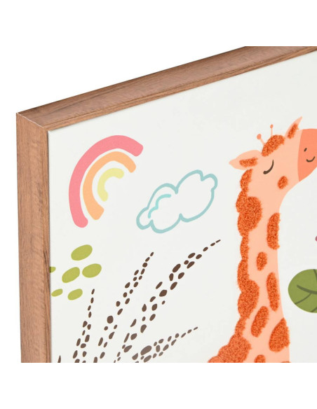 Set 3 quadri ANIMAL SELVA 40x3cm h.50cm