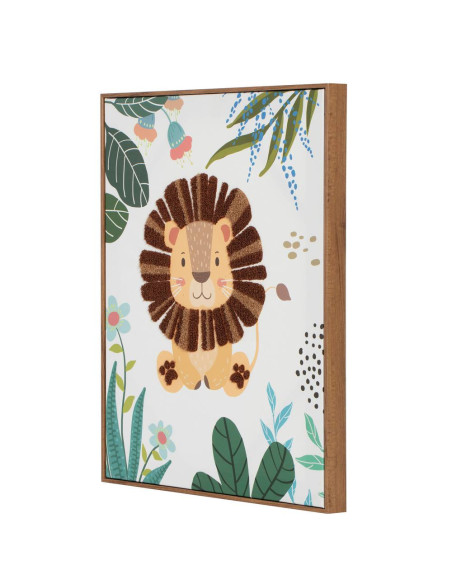 Set 3 quadri ANIMAL SELVA 40x3cm h.50cm