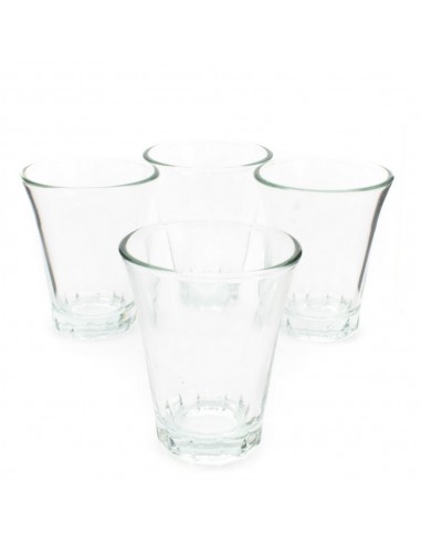 Set 4 bicchierini in vetro 7cl.