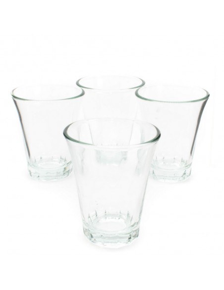 Set 4 bicchierini in vetro 7cl.