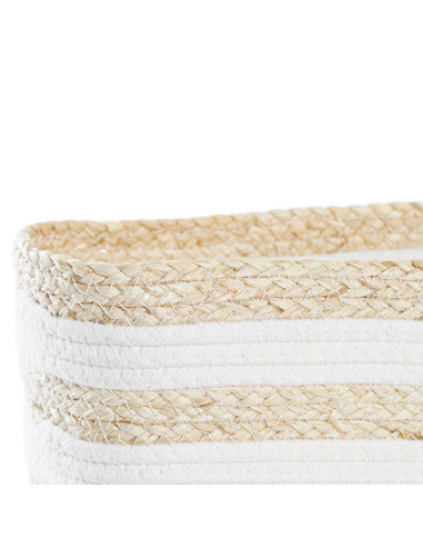 Cesta fibra Blanco 28x20cm h.18cm