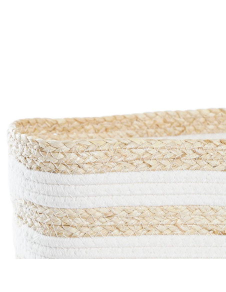 Cesta fibra Blanco 28x20cm h.18cm