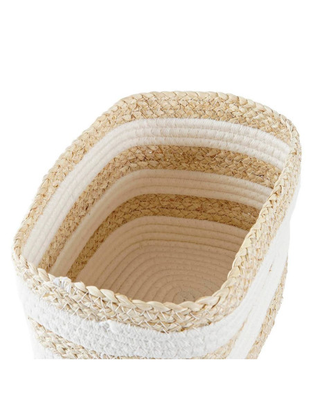 Cesta fibra Blanco 28x20cm h.18cm