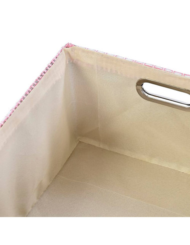 Cesta in poliestere Rosa-Celeste