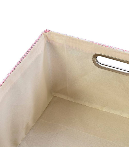 Cesta in poliestere Rosa-Celeste