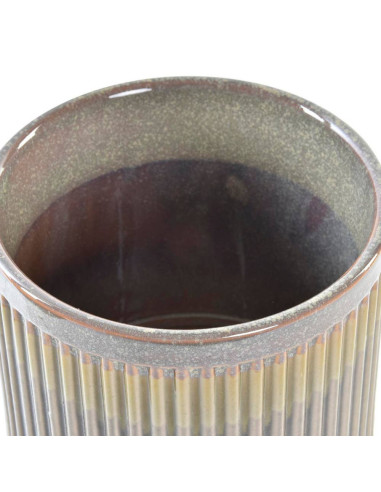 Cachepot in gres 16x16cm h.15cm