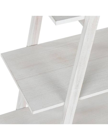 Mensoliera mdf pino bianco decapato 80x34cm h.157cm
