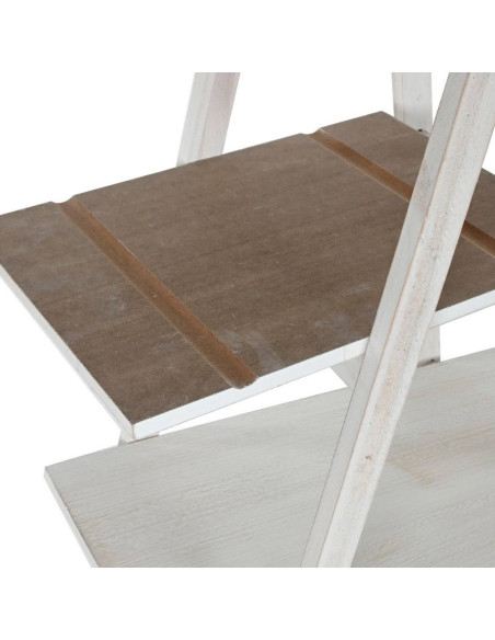 Mensoliera mdf pino bianco decapato 80x34cm h.157cm