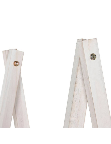 Mensoliera mdf pino bianco decapato 80x34cm h.157cm
