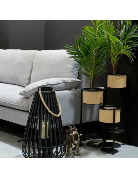 Fioriera a scaletta pieghevole bambù metal 40x40cm h.70,5cm