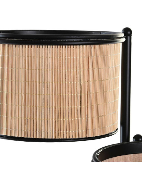 Fioriera a scaletta pieghevole bambù metal 40x40cm h.70,5cm