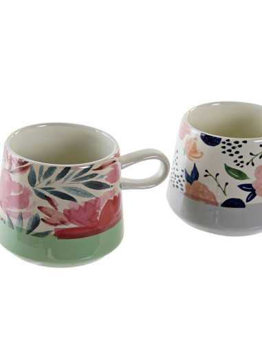 Tazza in gres FIORI 13x9,5cm h..8cm 360ml